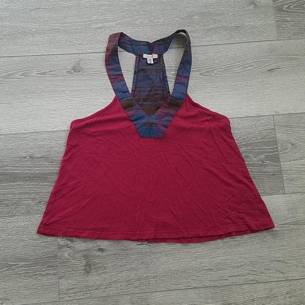 Ecote burgundy shirt, Size Small